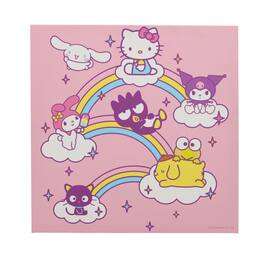 Silver Buffalo - Sanrio Hello Kitty and Friends Rainbows Canvas Wall Art | 12 x 12 Inches - Pink
