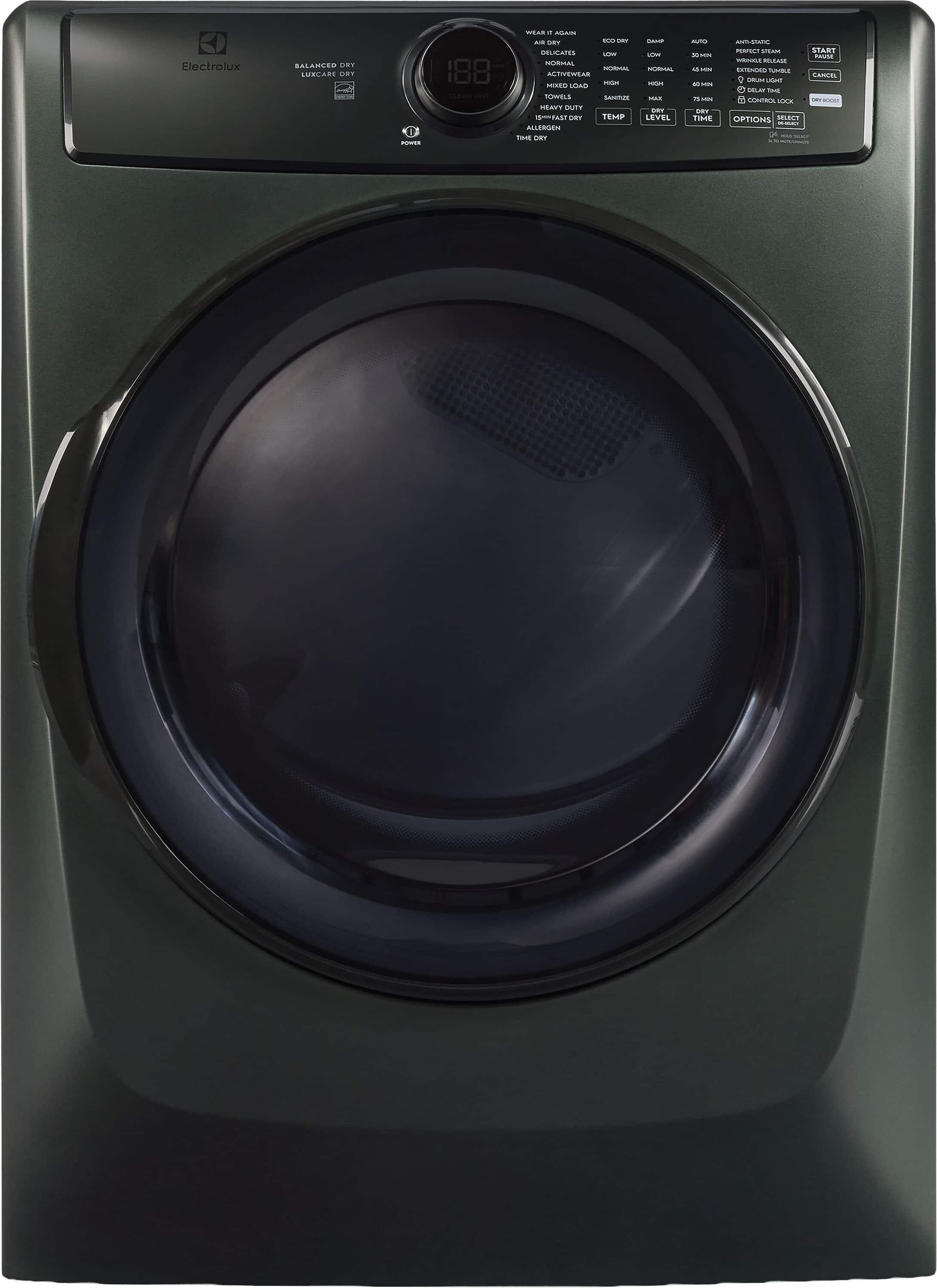 Electrolux - Front Load Perfect Steam™ Electric Dryer with Balanced Dry™ and Instant Refresh – 8.0 Cu. Ft - Alpine