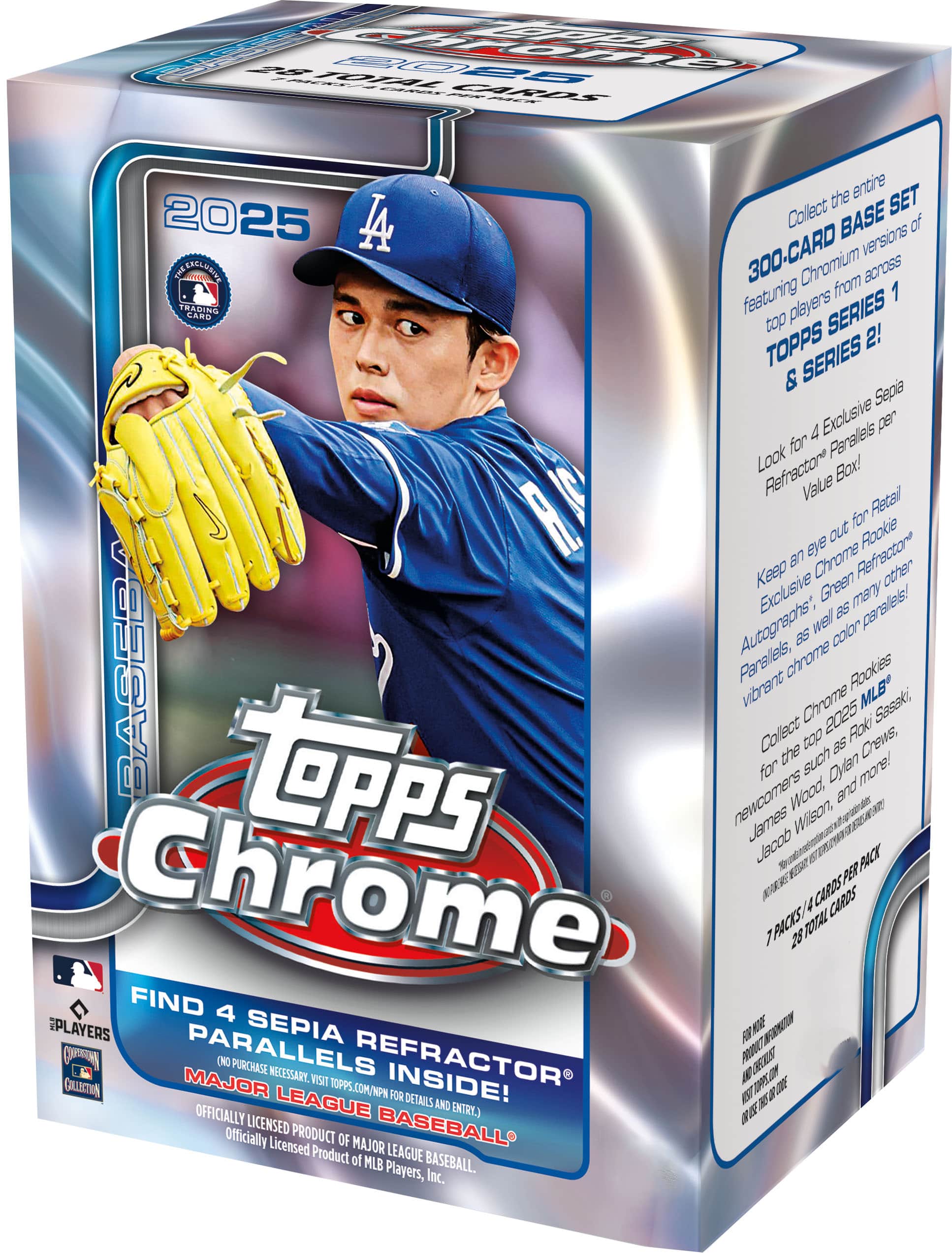 2025 Topps Chrome Baseball Blaster Box - Front_Zoom