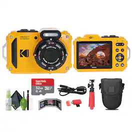 Kodak - PIXPRO WPZ2 Rugged Waterproof Dustproof Digital Vlogging Camera - Yellow