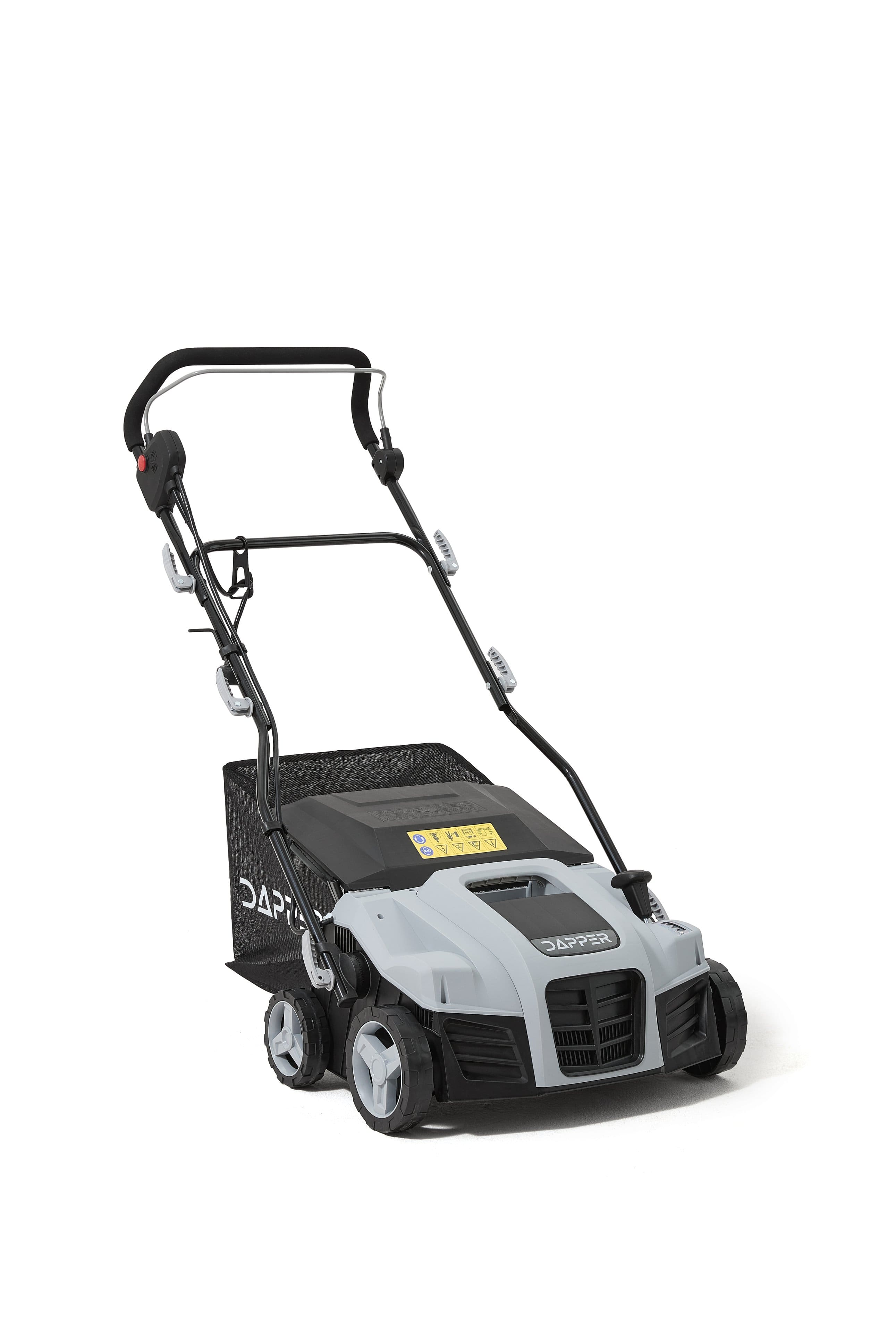 "Dapper Supply - 16"" Electric 2-in-1 Dethatcher Scarifier, 15.5 Amp, 5-Position Depth, 14.5 Gal Collection Bag - Gray" price history on PriceWatchPro