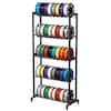 Front. VEVOR - 3D Printer Filament Storage Rack,5 Tier Heavy Duty Storage Shelves for 3D Printing Filament, Filament Spool Holders Rack - Black.