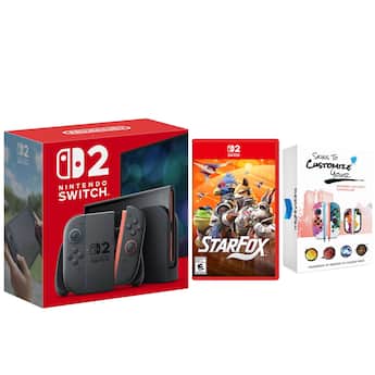 Switch 2 Console with Star Fox Game and MightySkins Code Bundle Switch 2 Console with Star Fox Game and MightySkins Code Bundle