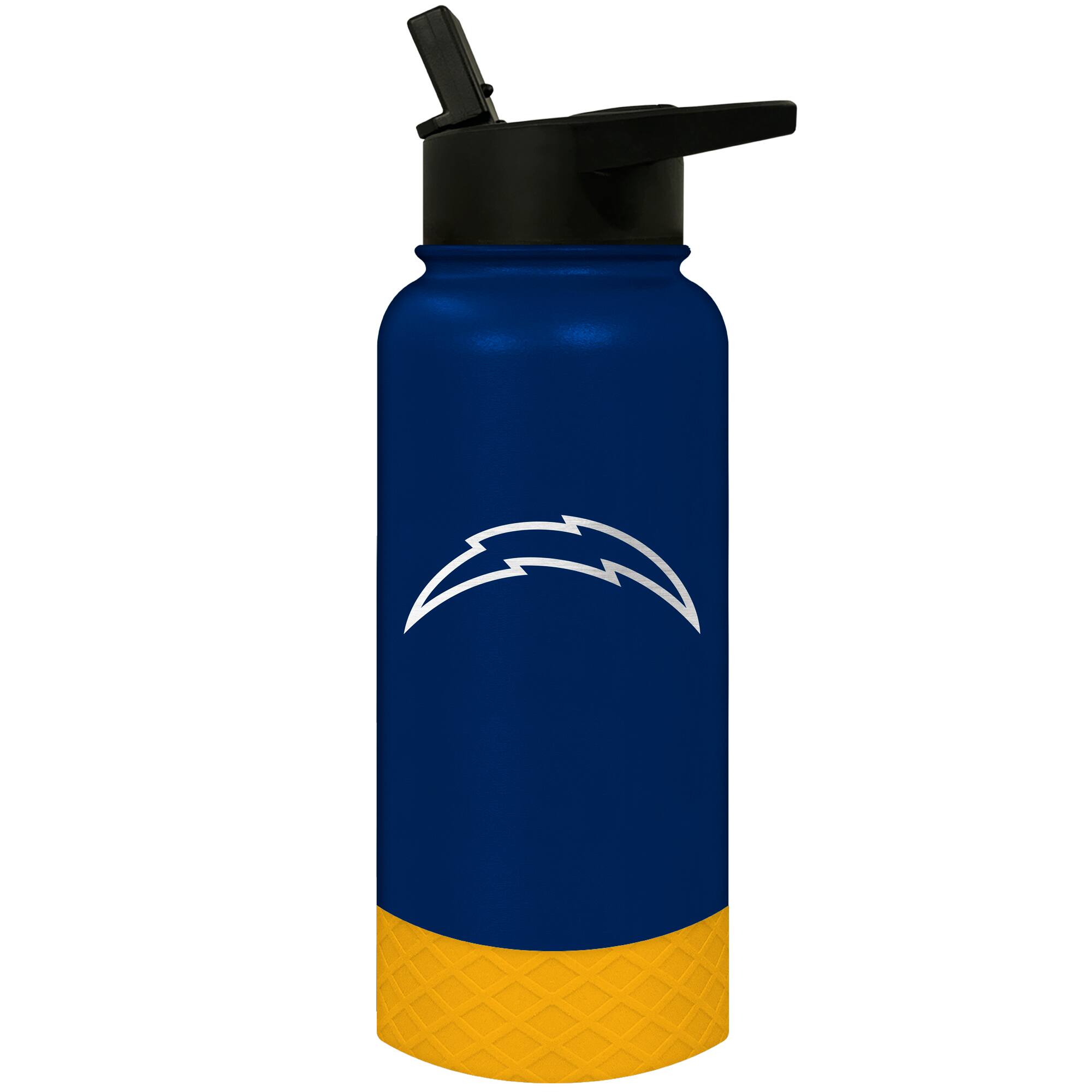 Front. Great American Products - Los Angeles Chargers 32oz. Logo Thirst Hydration Water Bottle - Multicolor.