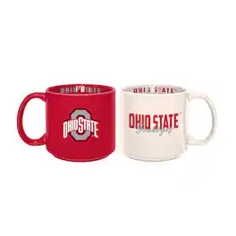 Logo Brands - Ohio State Buckeyes 2-Pack 15oz. Stackable Mug Set - Multicolor