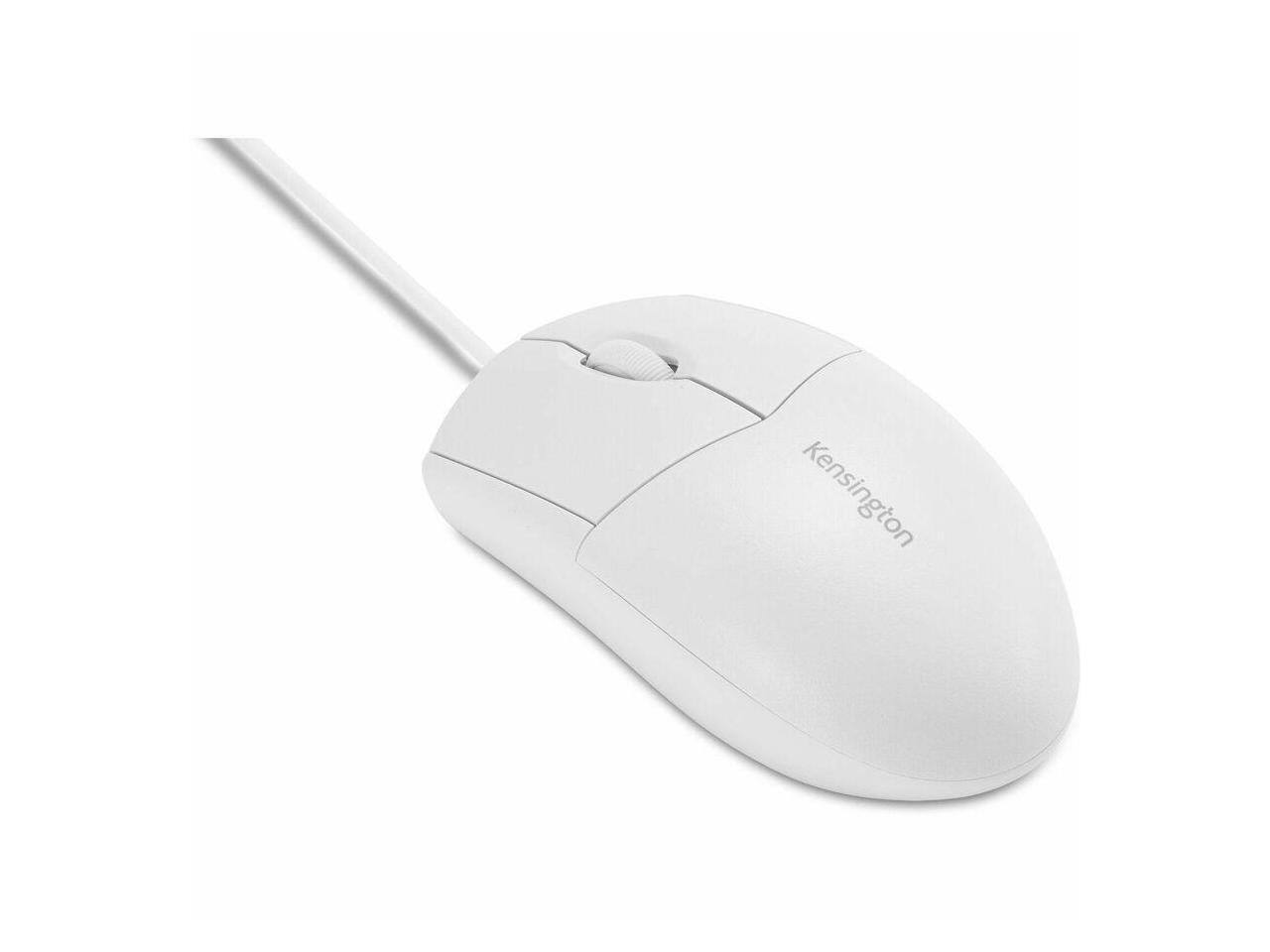 Alt View 5. Kensington - Kensington Pro Fit Wired Mouse - White, USB, 1600 DPI, 3 Buttons - White.