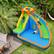 Alt View 3. Costway - Inflatable Water Slide Mighty Bounce House Castle Moonwalk Splash Pool without Blower - Multicolor.