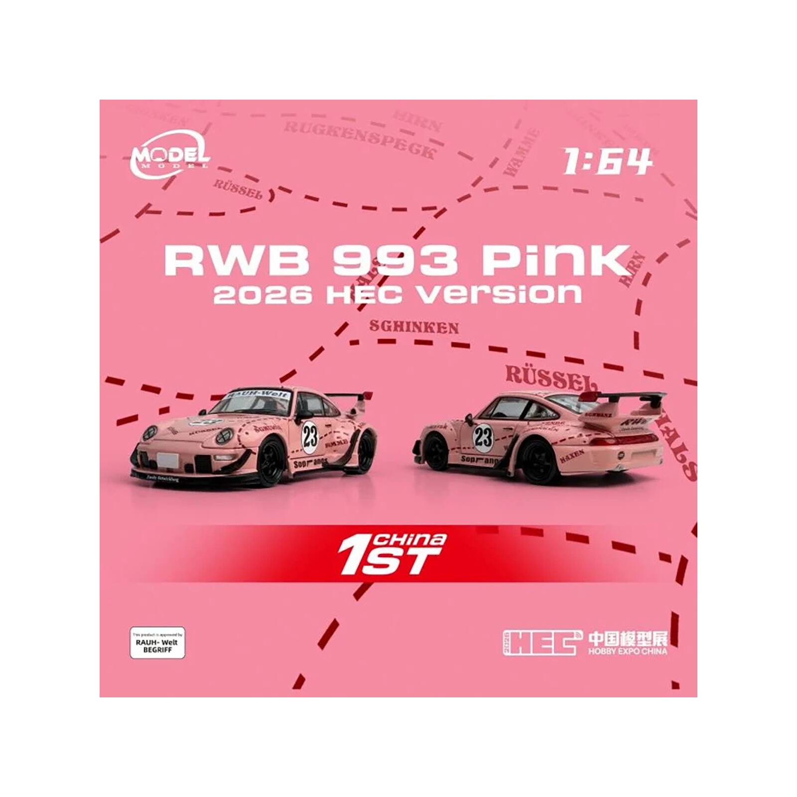 "RWB 993 #23 Pink Version with Graphics ""Hobby Expo China 2026 Event Edition"" 1/64 Diecast Model Car by Model Model" price history on PriceWatchPro