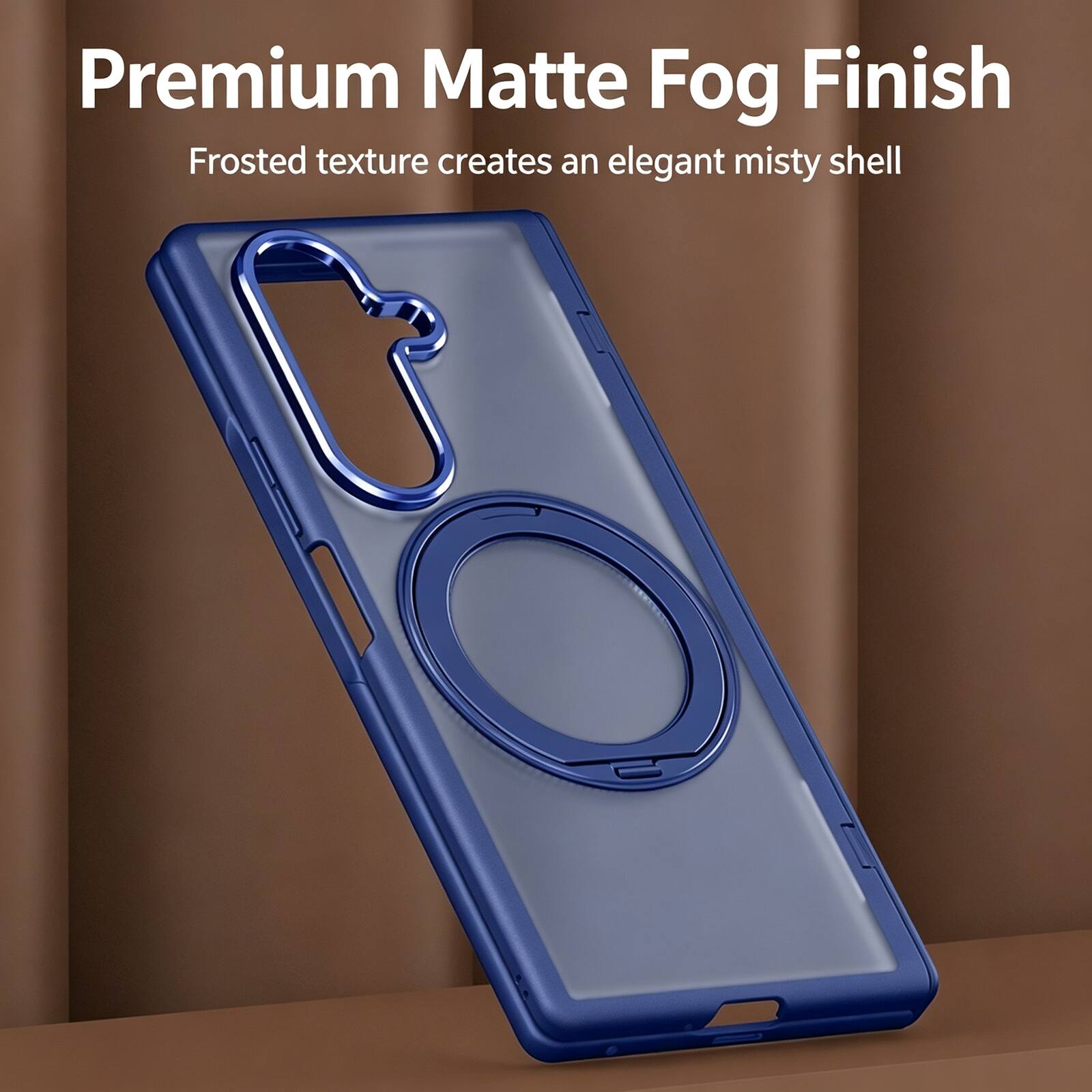 Premium Matte Fog Finish  
Frosted texture creates an elegant misty shell