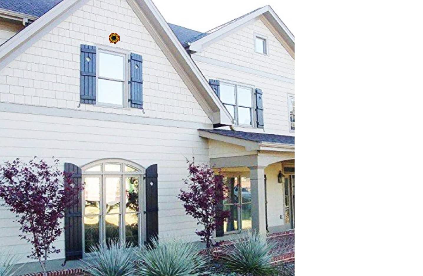 Alt View 3. Alchemy Casas - 4" Bagua Mirror Duo: Concave & Convex for Passive/Active Sha Protection, Outdoor Hang - Default.