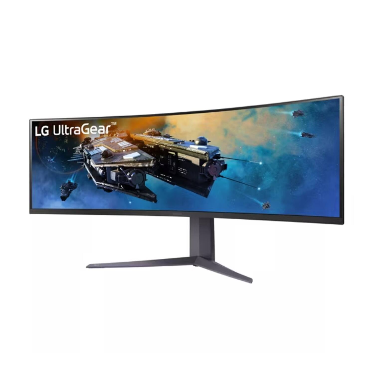 Back. LG - LG 45GR65DC-B Ultragear 45-In. QHD 200Hz 1ms 200Hz Curved Gaming Monitor (Black) - Black.