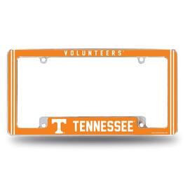 Rico Industries - Tennessee Volunteer's Chrome Metal License Plate Frame - Multi