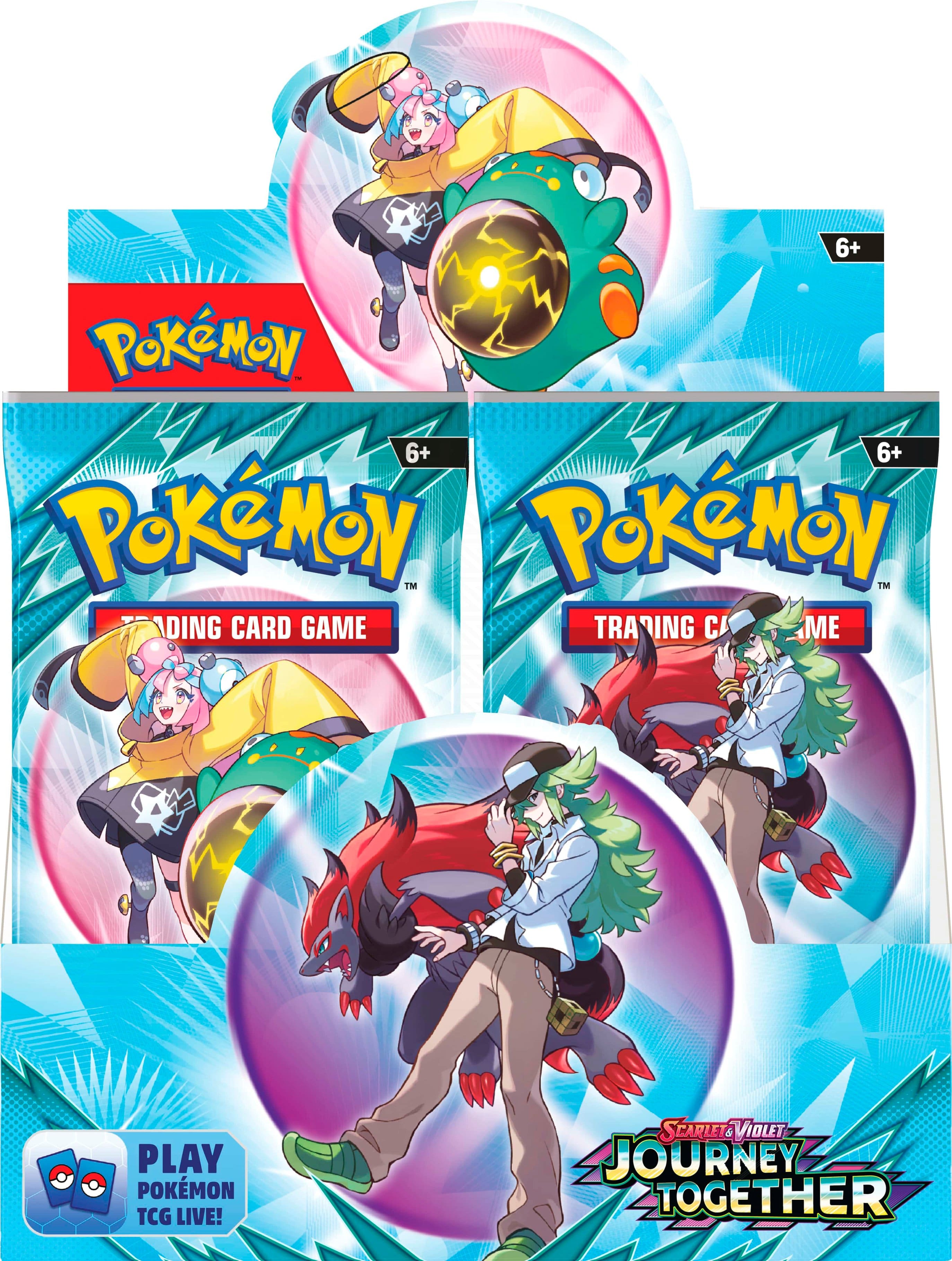 6+ Pokemon 6+ Pokemon 6+ Pokemon. The Pokemon TCG is a training card game where you can play with friends. The image features a Squirtle and a Jigglypuff, and the text "Journey Together" is also present.