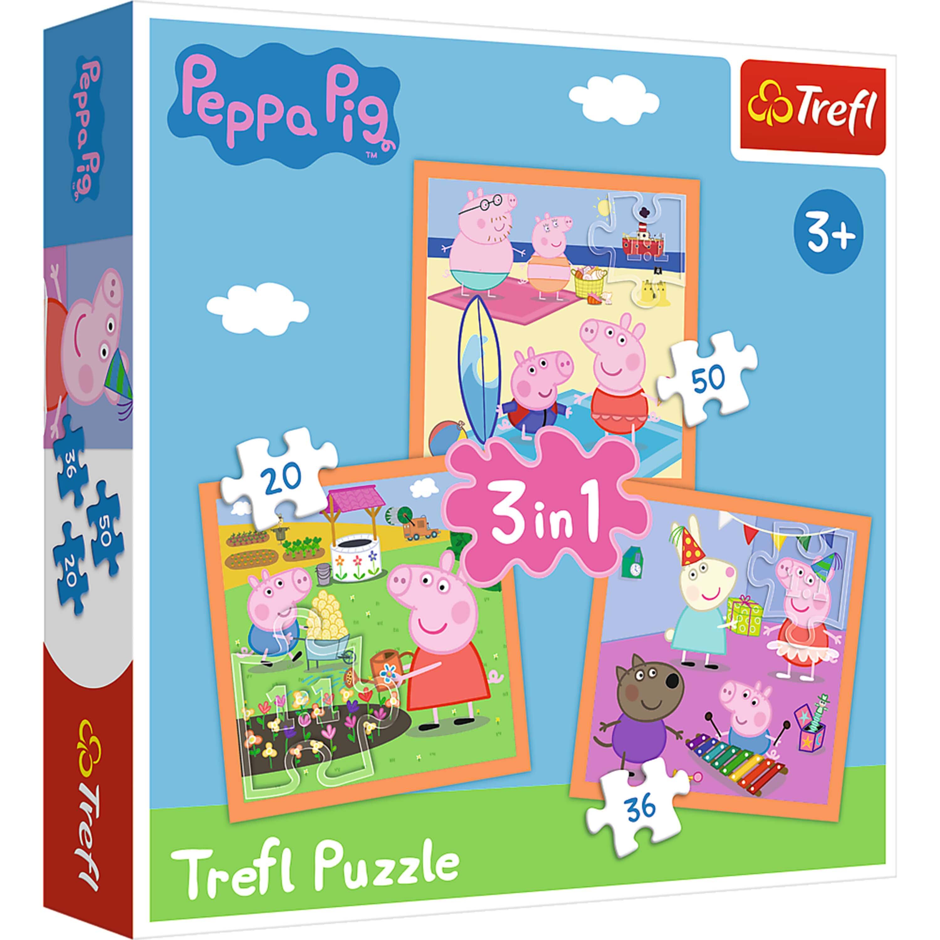 Peppa Pig  
Trefl  
3+  
50  
20  
36  
3 in 1  
Trefl Puzzle
