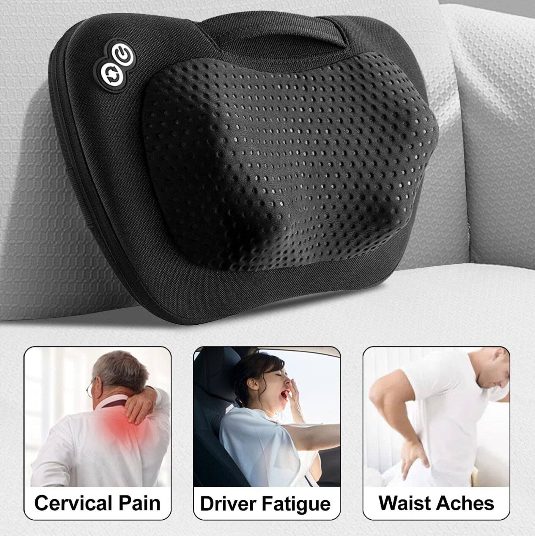 Dazzed Corner Shiatsu Back Massager with Heat – 3D Kneading Massage ...