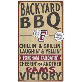 Jardine - Fordham Rams 11'' x 20'' Indoor/Outdoor BBQ Sign - Brown