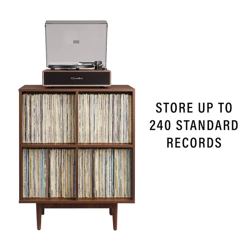 STORE UP TO 240 STANDARD RECORDS
