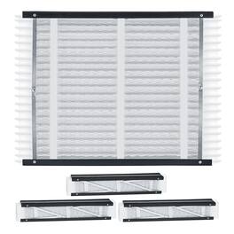 VEVOR - 20 x 25 x 4 Furnace Filter, MERV 11 HVAC Ac Filters,12-Month Electrostatic Pleated Air Conditioner Filters - Black and White