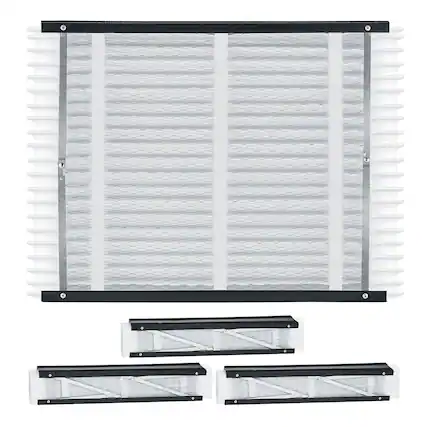 Front. VEVOR - 20 x 25 x 4 Furnace Filter, MERV 11 HVAC Ac Filters,12-Month Electrostatic Pleated Air Conditioner Filters - Black and White.