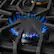 Alt View 13. Viking - 5-Series 48"W Gas Open Burner Range - Slate Blue.