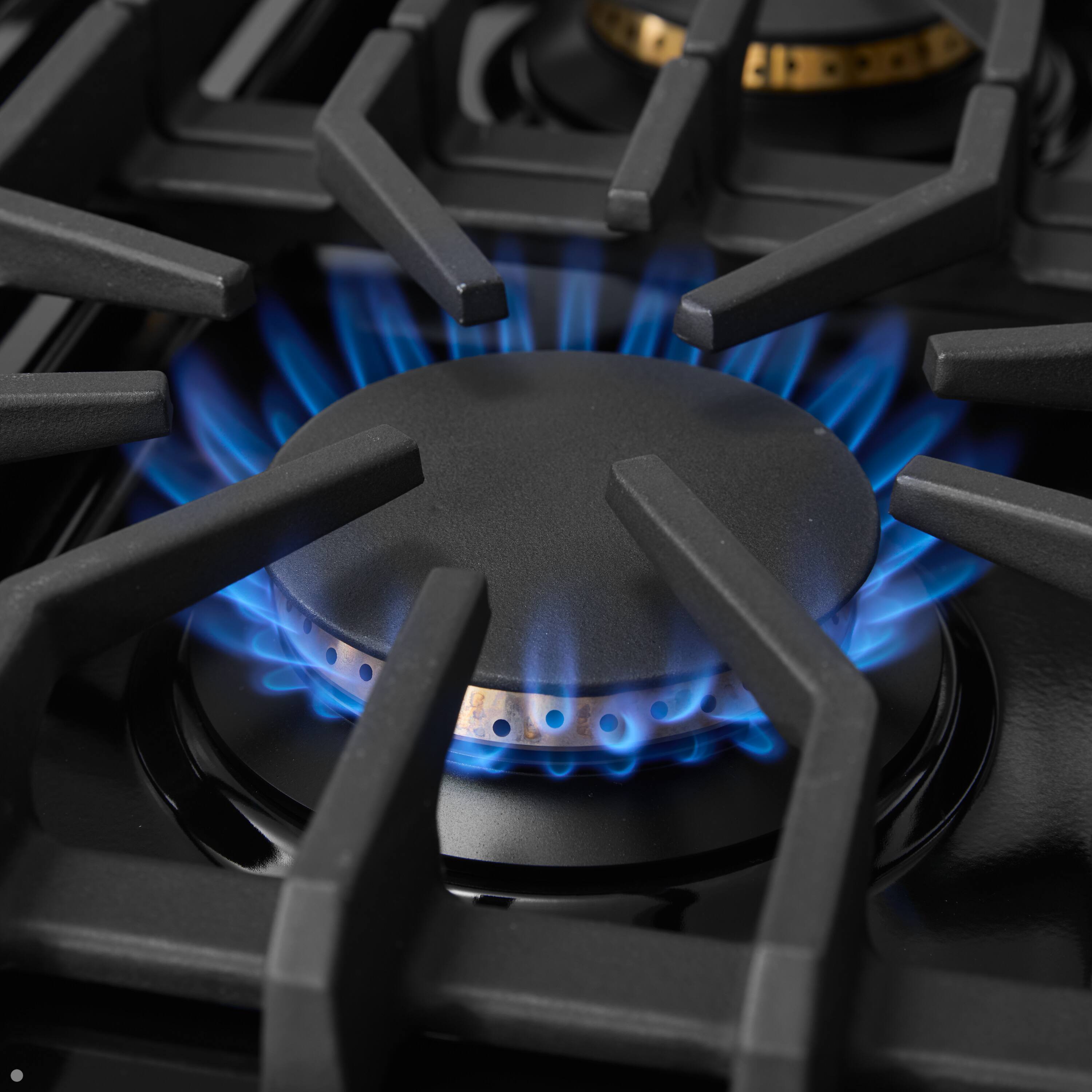 Alt View 13. Viking - 5-Series Gas Open Burner Range - Squall.