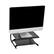 Front. Mind Reader - Monitor Stand, Ventilated Laptop Riser, Desktop Organizer, Storage, Office, Metal, 14"L x 12.5"W x 6"H - Black.
