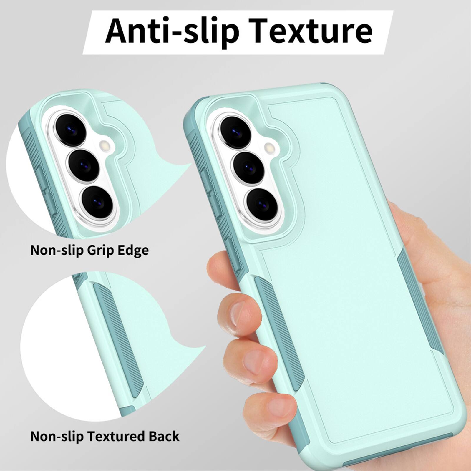 Anti-slip Texture

Non-slip Grip Edge

Non-slip Textured Back