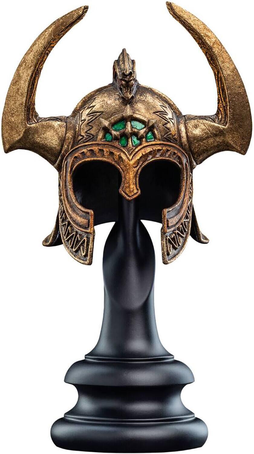 Front. Weta Workshop - WETA Workshop Mini Prop Replica - The War of the Rohirrim (2024) - The Helm of King Helm Replica - COLLECTIBLES - Multicolor.