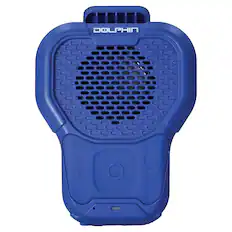 Front. Dolphin Audio - CLP-10 Portable Wearable Waterproof Bluetooth Speaker with Magnetic Clip - Blue.