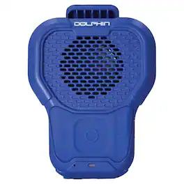 Dolphin Audio - CLP-10 Portable Wearable Waterproof Bluetooth Speaker with Magnetic Clip - Blue