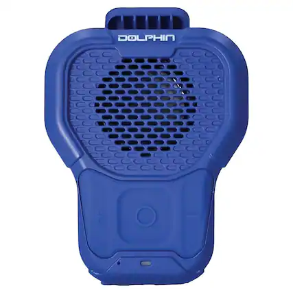 Front. Dolphin Audio - CLP-10 Portable Wearable Waterproof Bluetooth Speaker with Magnetic Clip - Blue.
