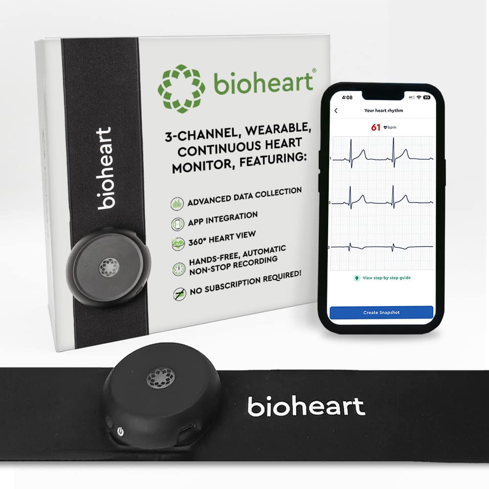 Biotricity - Bioheart with Small Strap (25.5" - 33.5") - Black