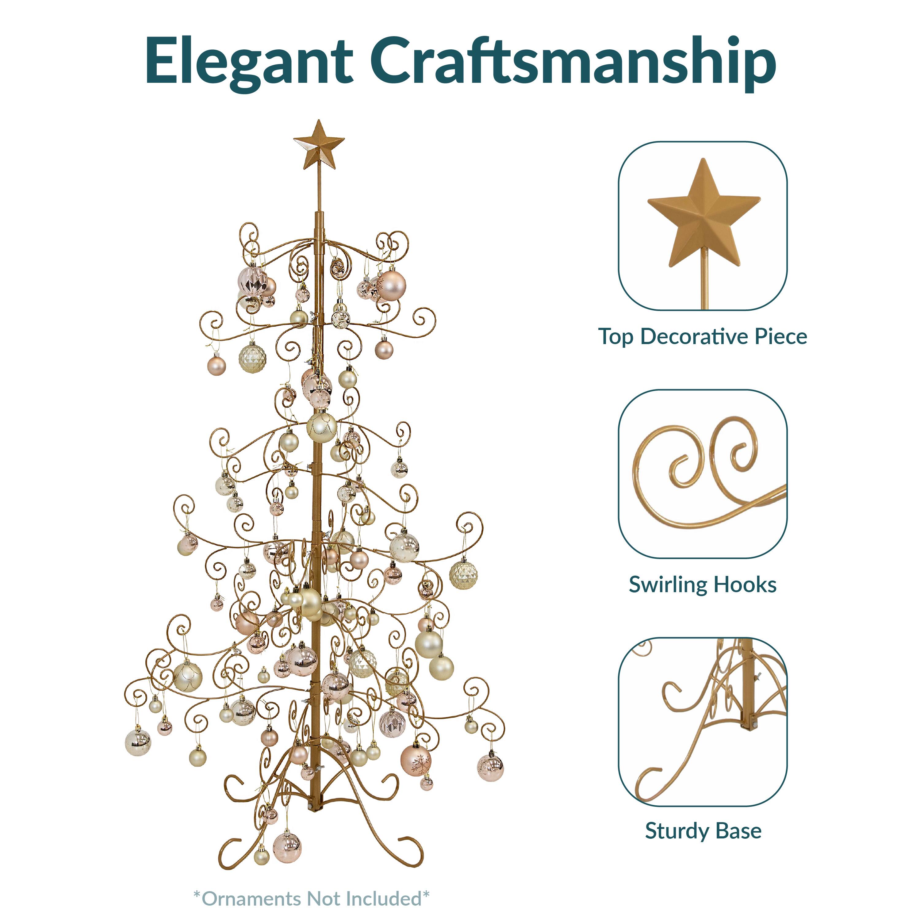 Elegant Craftsmanship

- Top Decorative Piece
- Swirling Hooks
- Sturdy Base

*Ornaments Not Included*