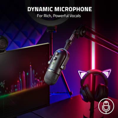 Razer Seiren V2 Pro Professional grade USB Microphone Black RZ19 Razer Seiren V2 Pro Professional grade USB Microphone Black RZ19
