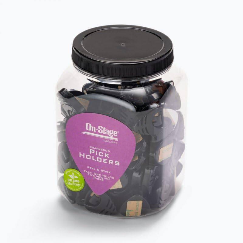 On-Stage GEAR GBAPKESOD PICK HOLDERS PEEL & STICK EACH ONE FIVE MEDIUM PICKS HOLDS EL 680