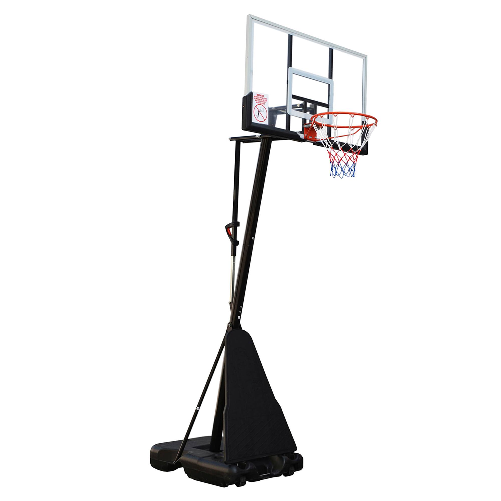Alt View 4. Sugift - Portable Basketball Hoop System with 54 Inch Shatter-Proof Backboard and Adjustable 7.5 to 10 ft Height - Black.