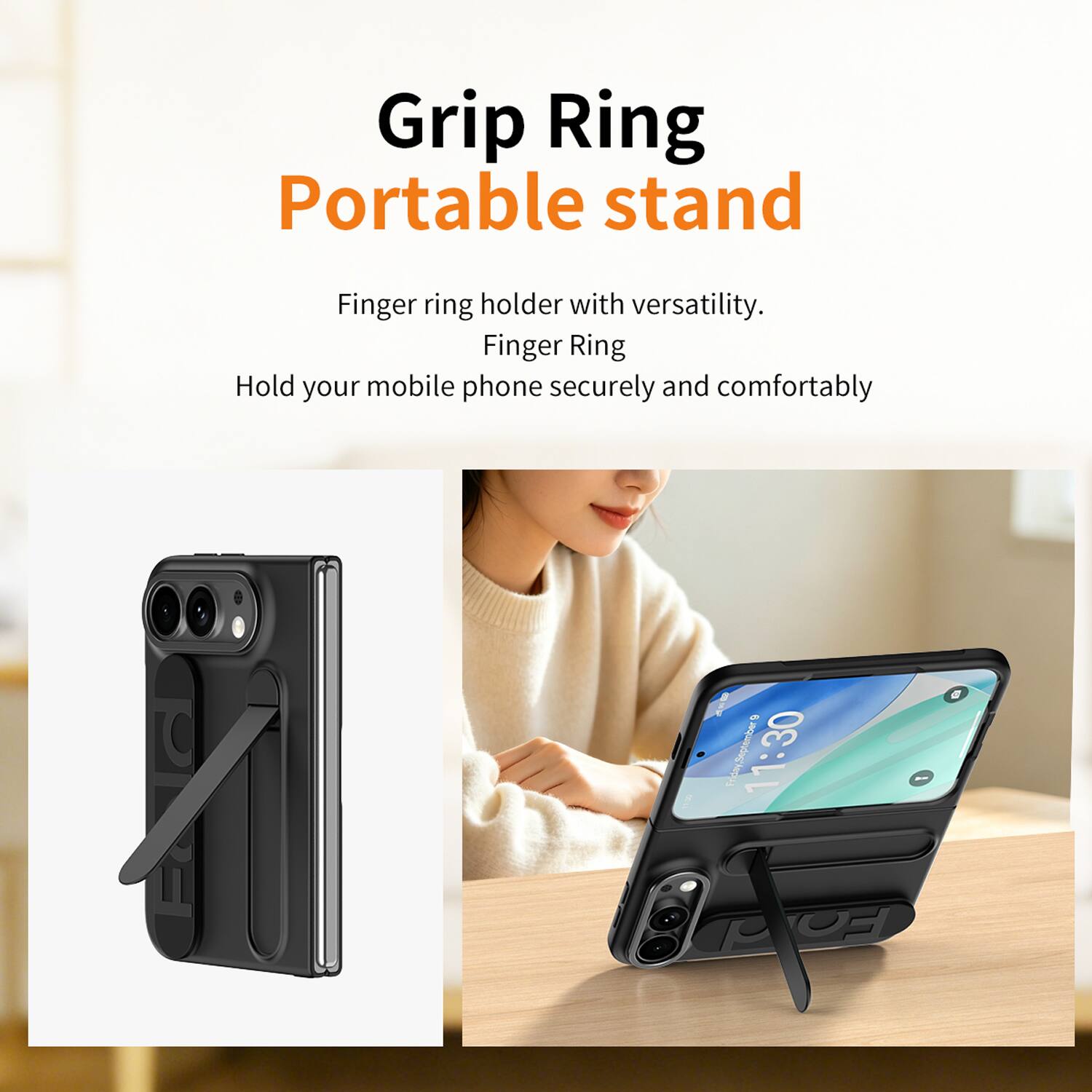 Grip Ring Portable stand

Finger ring holder with versatility. Finger Ring Hold your mobile phone securely and comfortably

5 Friday, September 9 11:30 30 Friday 1 P