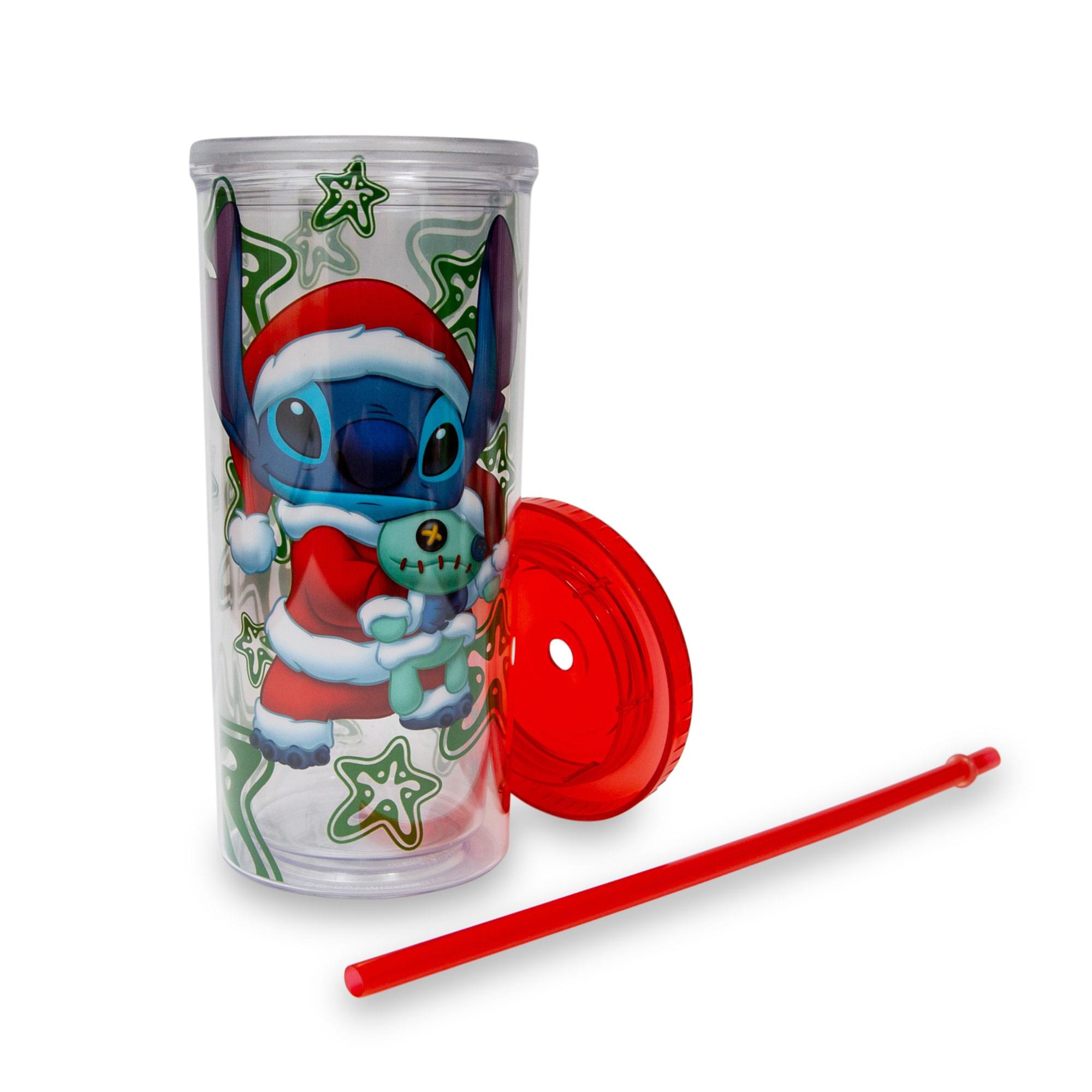 Alt View 10. Disney - Disney Lilo & Stitch Santa Outfit Carnival Cup With Lid And Straw | Holds 20 Ounces - Red.