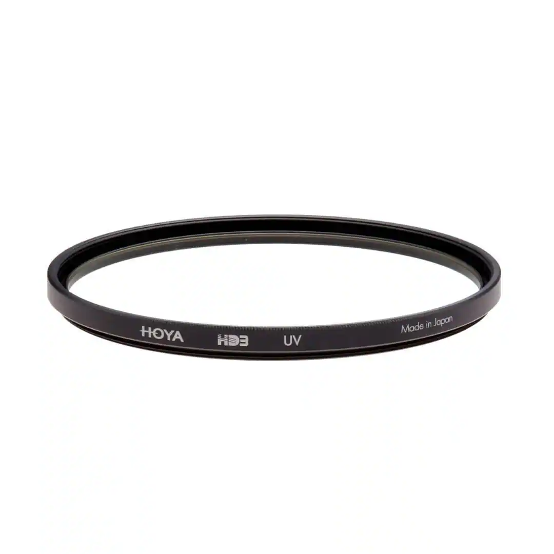 Front. Hoya - Hoya HD3 UV 55mm Low Profile Lens Protector Filter with Stain Resistant Top Coat.