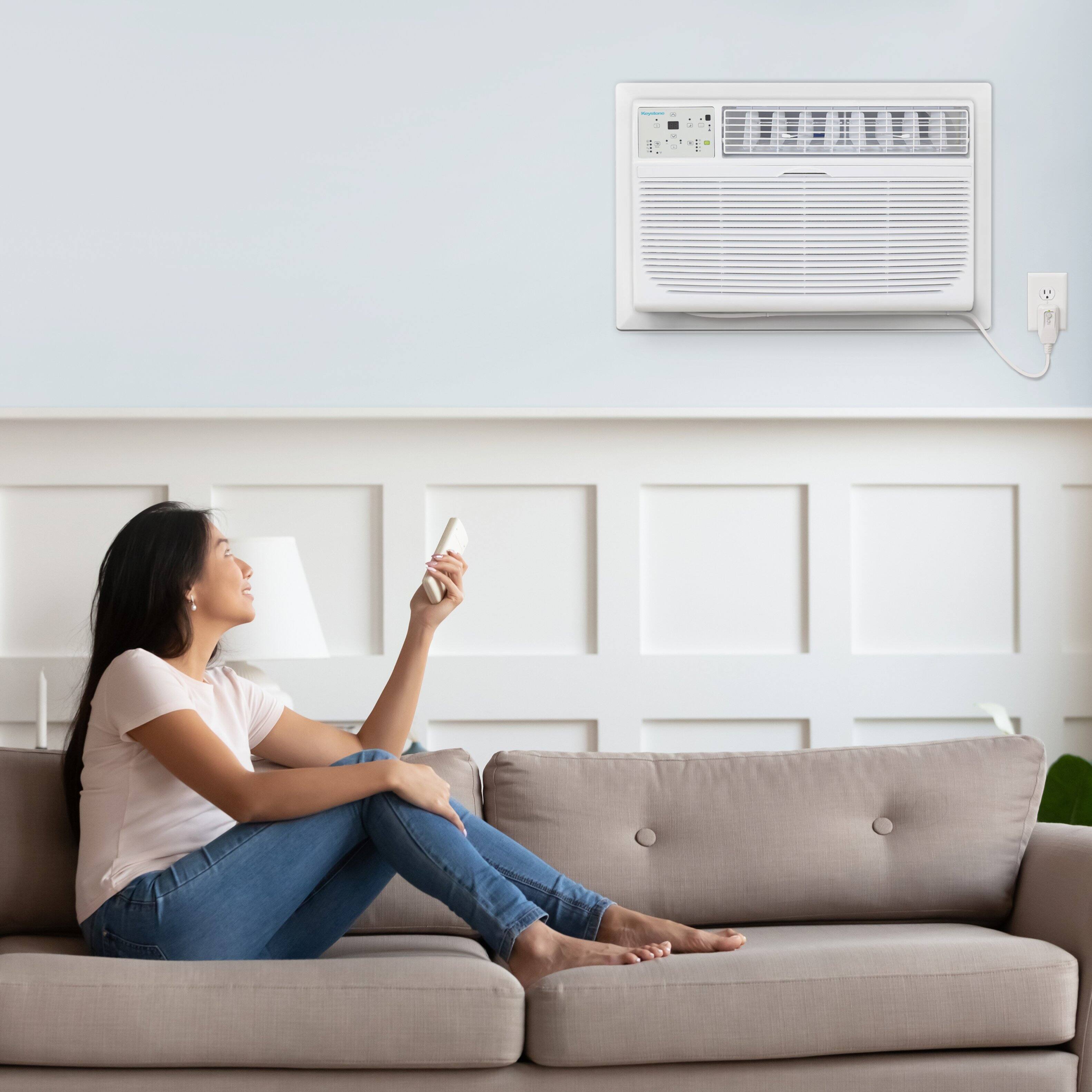 Alt View 26. Keystone - Keystone 14,000 BTU 230V Through-the-Wall Air Conditioner with 10,600 BTU Supplemental Heat Capability - White.