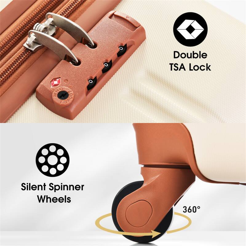 Double TSA Lock  
Silent Spinner Wheels  
360°