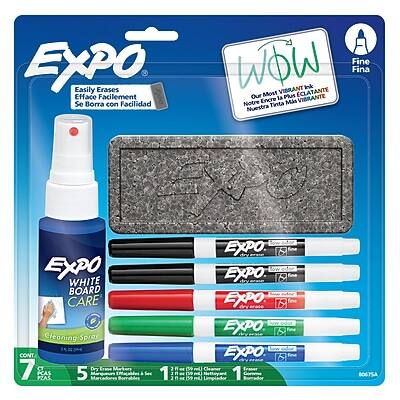 EXPO
Easily Erases
Se Borra con Facilidad
Our Most VIBRANT Ink
Notre Encre la Plus VIBRANTE
Fine
WHITE BOARD CARE
Gleaming Spray
CONT 7 C
Dry Erase
PCAS PZAS 5
EXPO Low Odor
EXPO
1 BOARD
100-75A