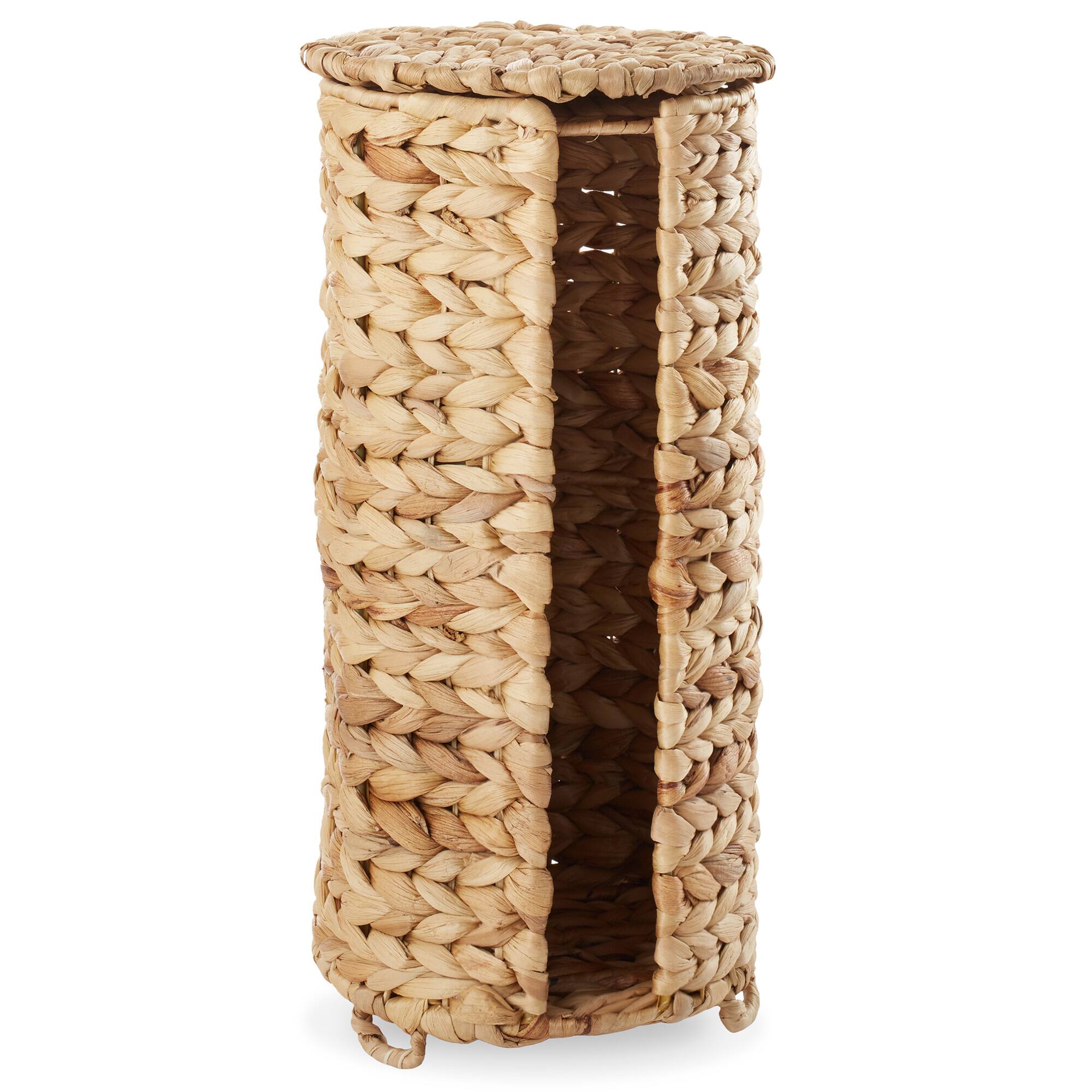 Alt View 3. Casafield - Toilet Paper Roll Holder Stand - Bathroom Tissue Storage - Natural.