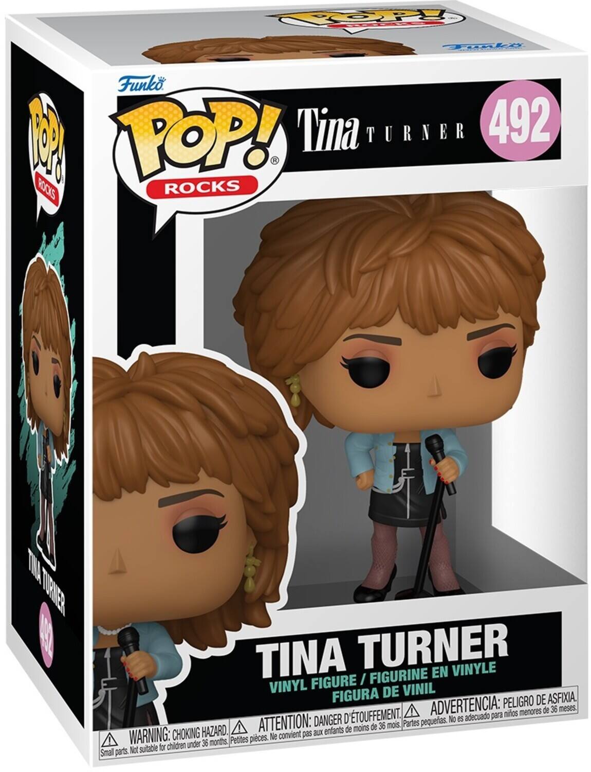POOPY Tonle Funk A TOP! Tina TURNER 492 ROCKS ROCKS T TURNER TINA TURNER VINYLE I FIGURINE EN VINYL FIGURE VINIL FIGURA DE VINIL  
ADVERTENCIA: PELIGRO DE ASFIXIA.  
ATTENTION: DANGER D'ÉTOUFFEMENT.  
WARNING: CHOKING HAZARD.  
Pequeñas piezas.  
Petites pièces.  
Small parts.  
No es de menos de 36 meses.  
Not suitable for children under 36 months.  
convient pas aux enfants de moins de 36 mois.