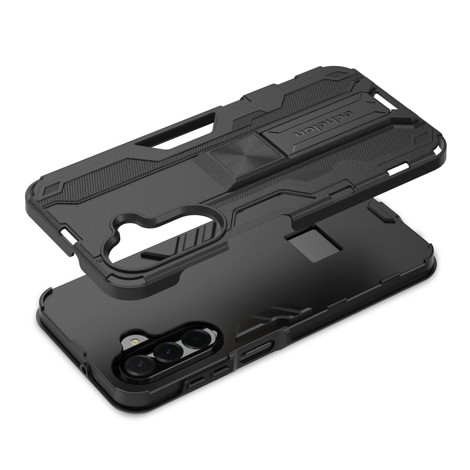 Alt View 4. Echelon - echelon Reflex Series Case w Kickstand for Samsung Galaxy A17 5G / Galaxy A16 5G - Black - Black.