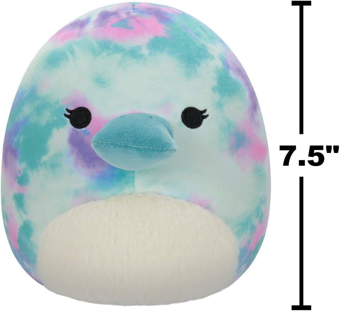 Alt View 3. Jazwares - Squishmallows: Mitch the Tie-Dye Platypus Plush - 7.5" Plush.