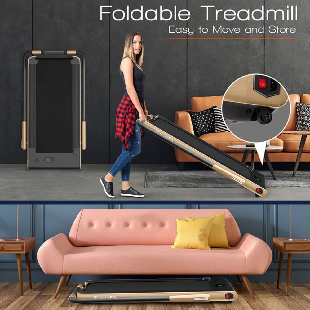 Foldable Treadmill  
Easy to Move and Store