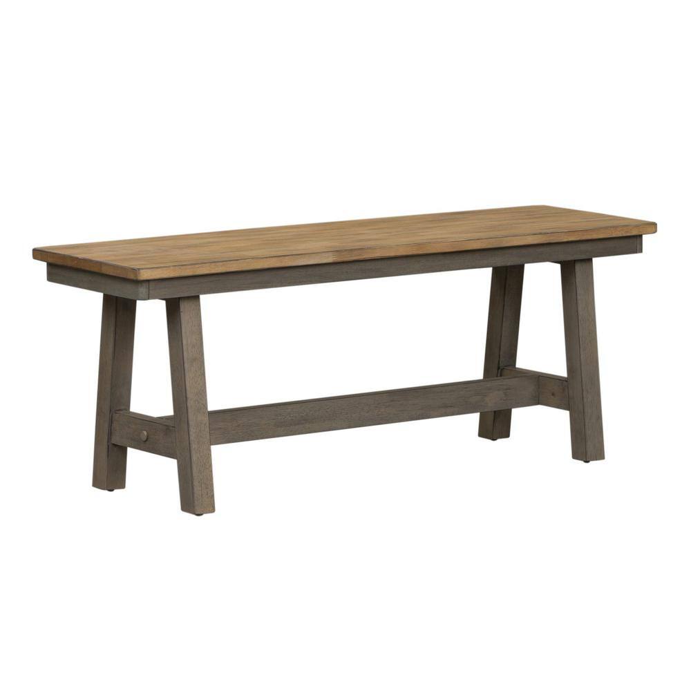 Alt View 2. Liberty Furniture Industries - Lindsey Farm Backless Bench (RTA) in Gray - Gray.