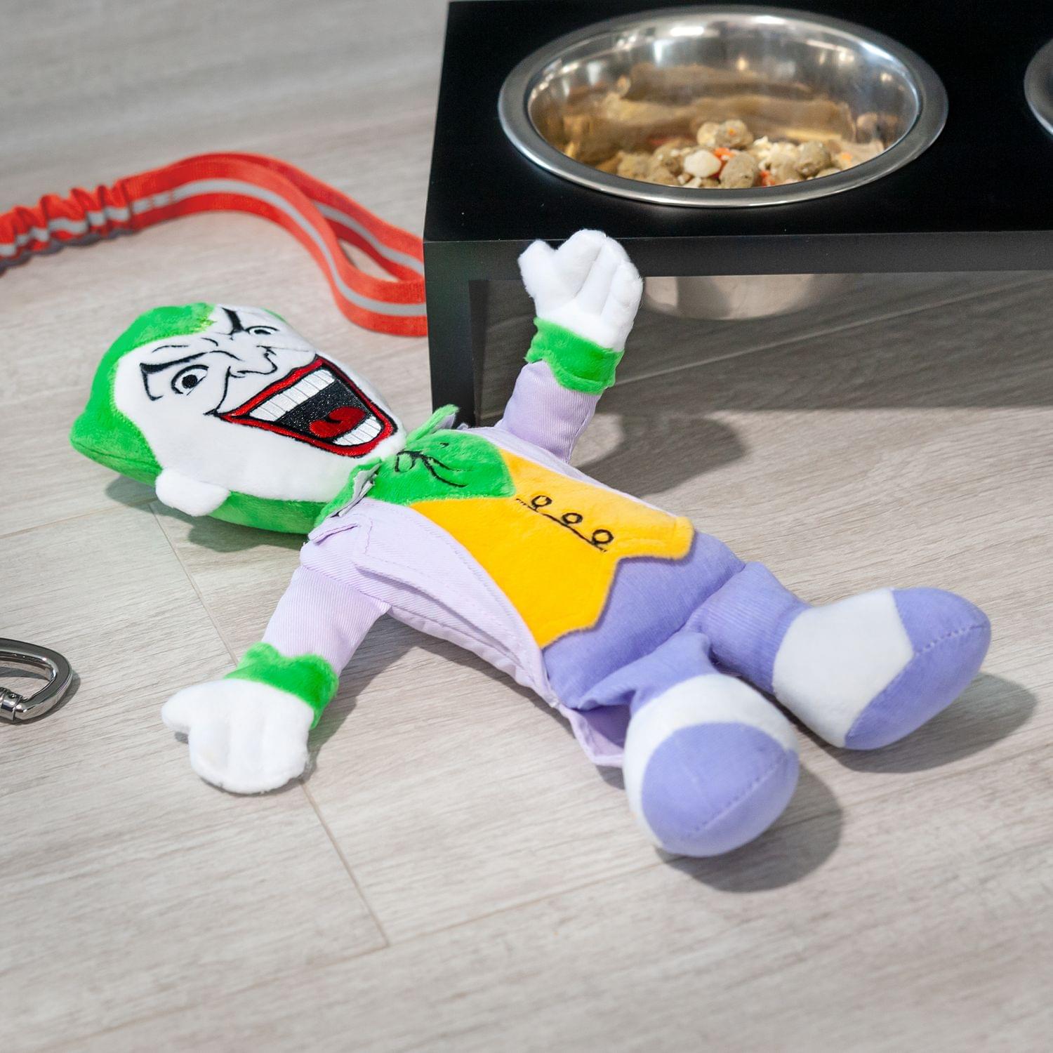 Alt View 4. DC Comics - DC Comics The Joker 13 Inch Plush Squeaker Dog Chew Toy - Multi-Color.