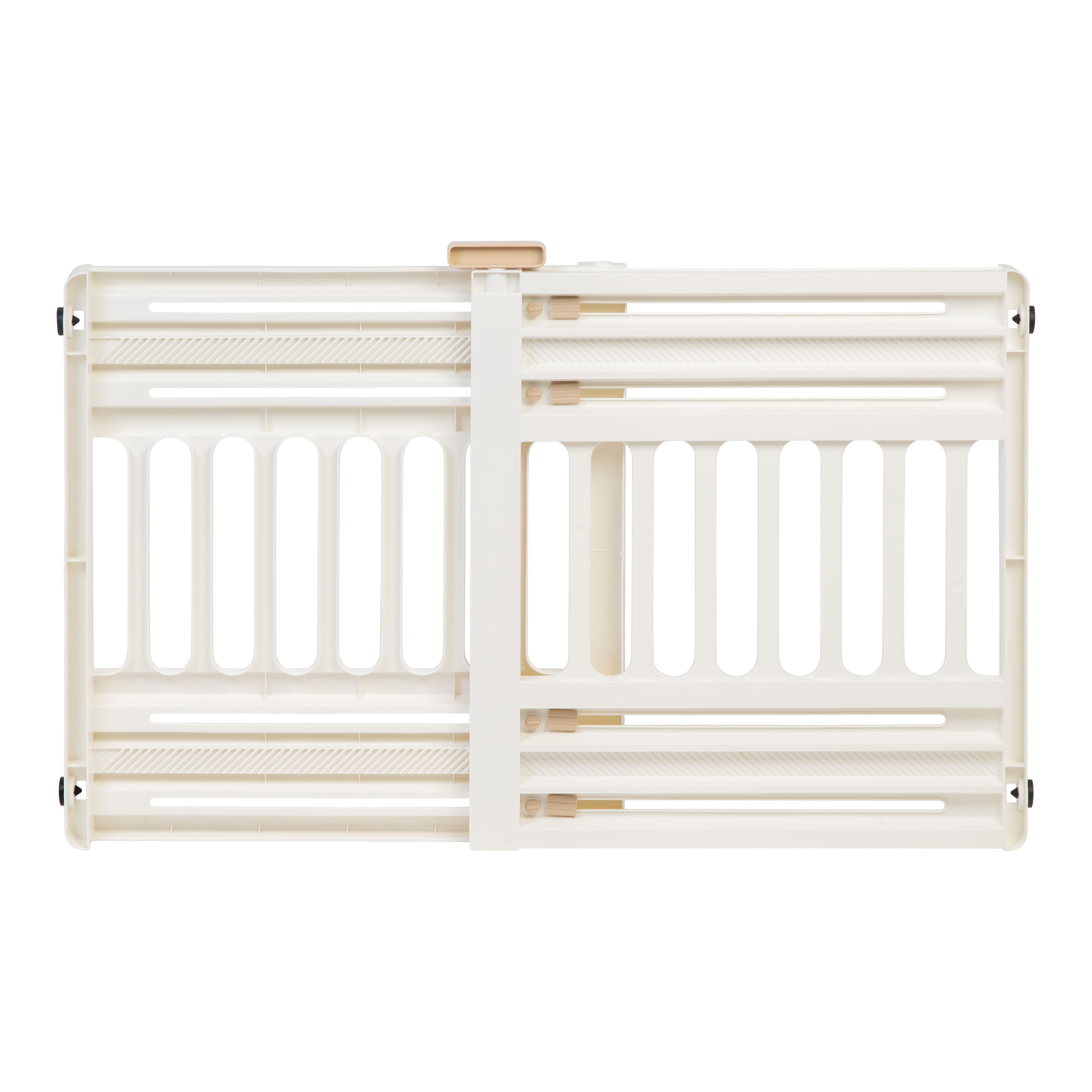 IRIS USA - 24"-39" Portable Plastic Expandable Pet Gate, Adjustable Pet Barrier, 25" Tall